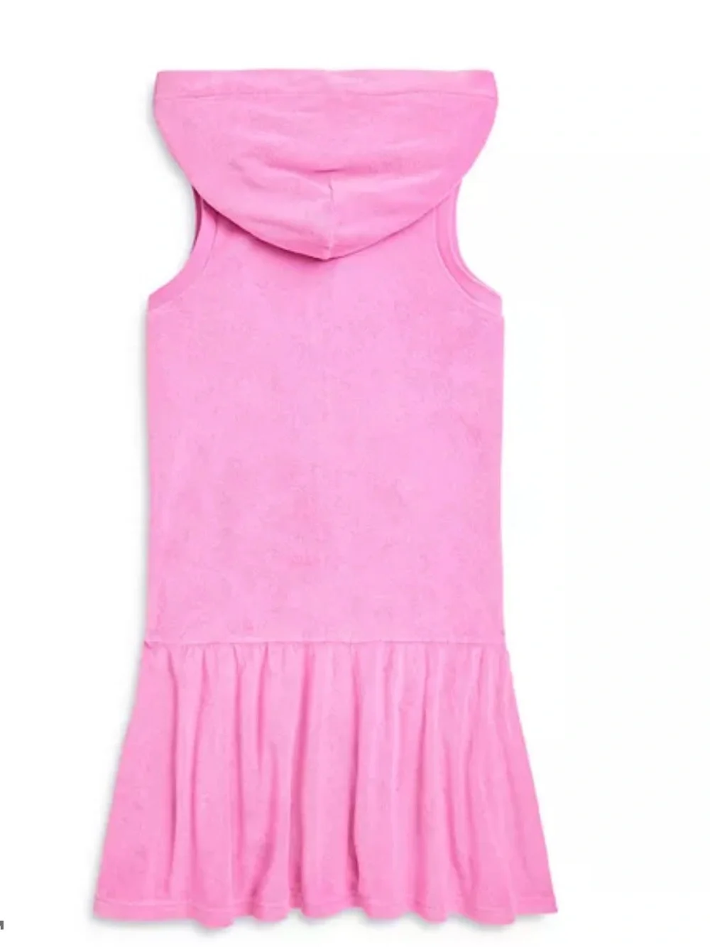 NWT Polo Ralph Lauren Girls Pink‎ Hooded Terry Cover-Up Dress Beach Vacation